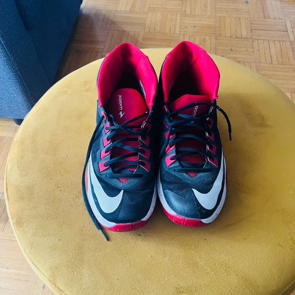 Black and Red Athletic Shoes